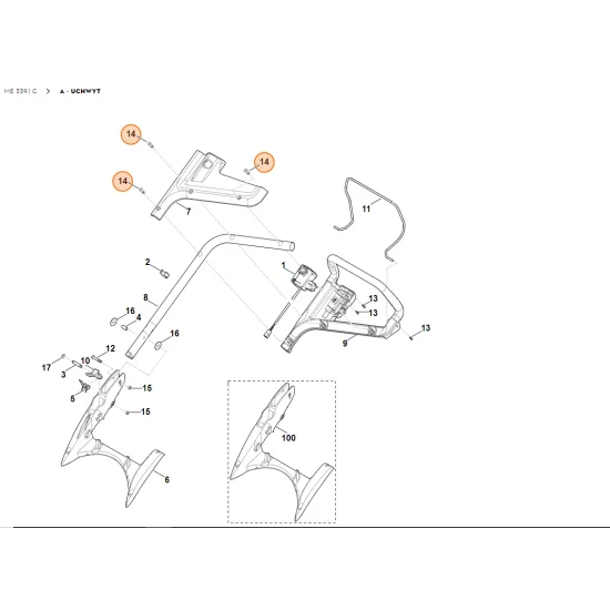 STIHL Śruba ścinana P8x30 9104 007 9985